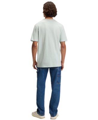 Men's Cotton Slub Logo Detail T-Shirt