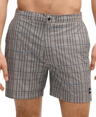 Hugo Boss - BOSS by  Men's Micro-Print Swim Shorts