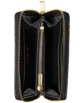 Jet Set Small Leather Zip Around Card Case