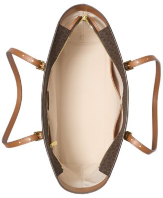 Quinn Large Signature Logo and Leather Tote