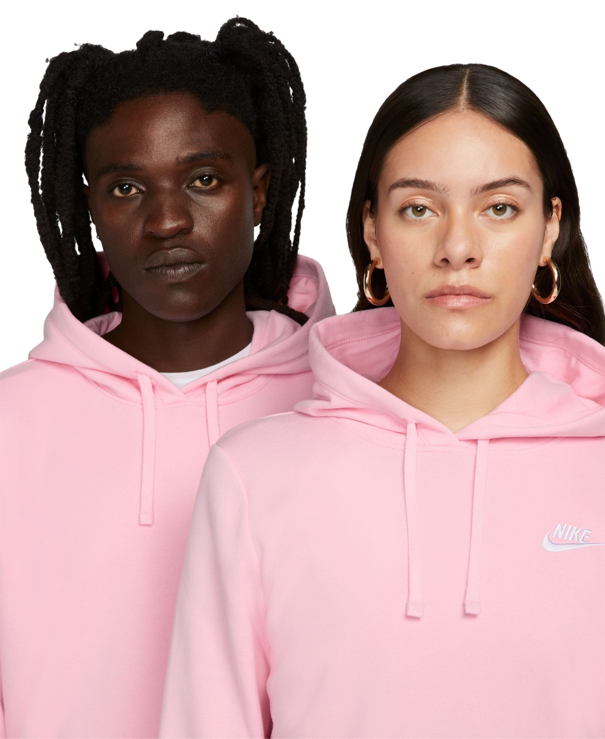 Nike Women's Sportswear Club Fleece Pullover Hoodie In Pink