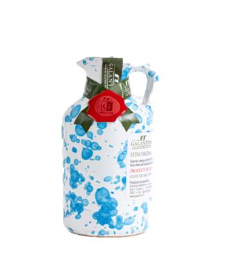 Zia Pia - Frantoio Galantino Fantasia Extra Virgin Olive Oil Ceramic - Turquoise 100ml