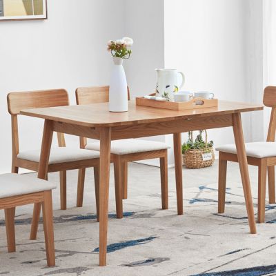 Streamdale Solid Oak Round Dining Table for 6-8 People