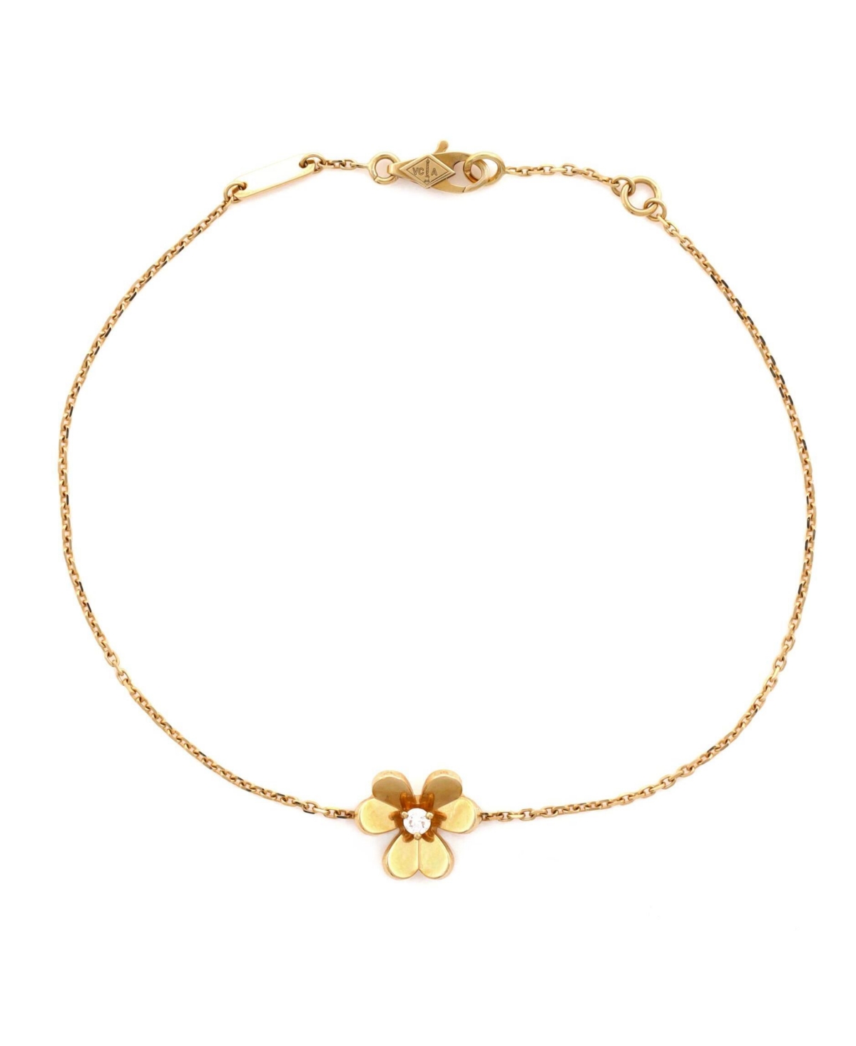 Mini Frivole Bracelet 18K Gold with Diamond - 18k gold