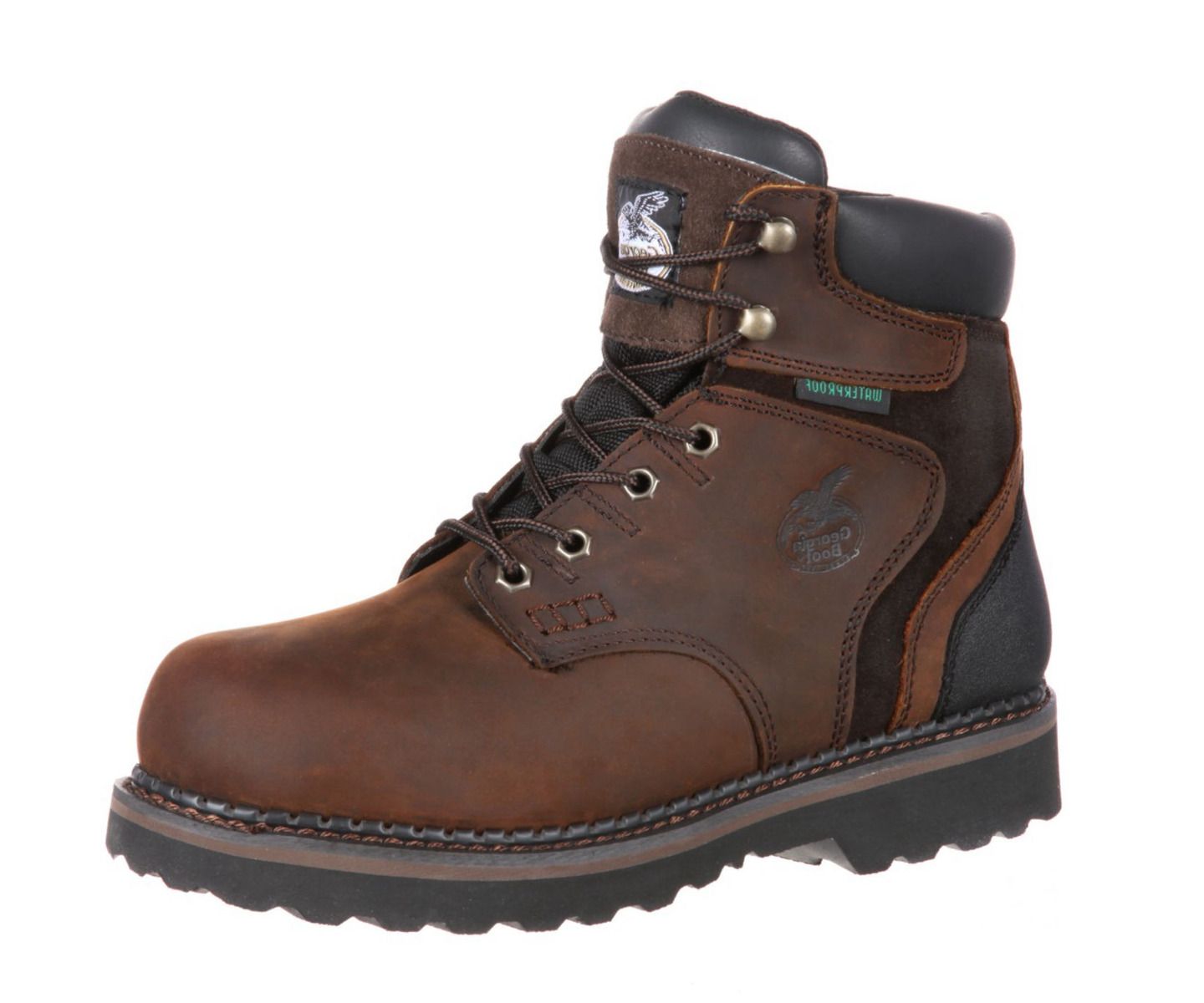 Мужские ботинки GEORGIA BOOT Brookville Waterproof 6" Work Boot, цвет: Тёмный коричневый — фото 4