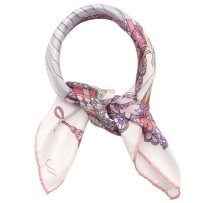 Venetian Fan - Silk Bandana for Women