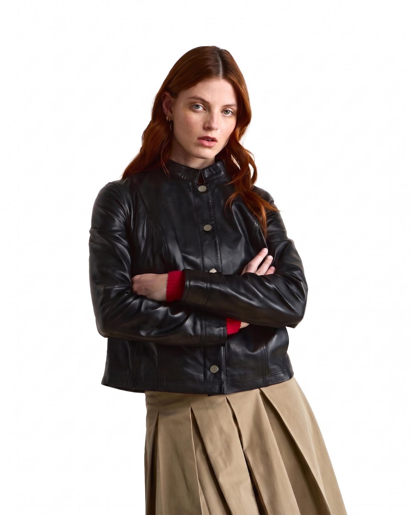Женская куртка Furniq UK Florence Leather Bomber — фото 1