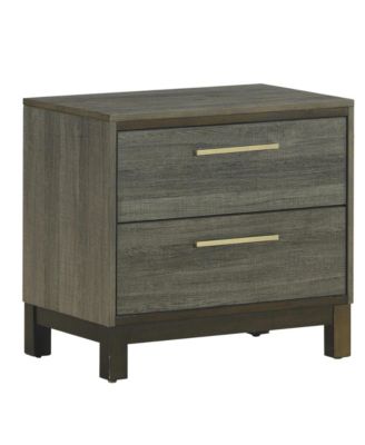 Exeter 2-Drawer Wood Side End Table, Nightstand
