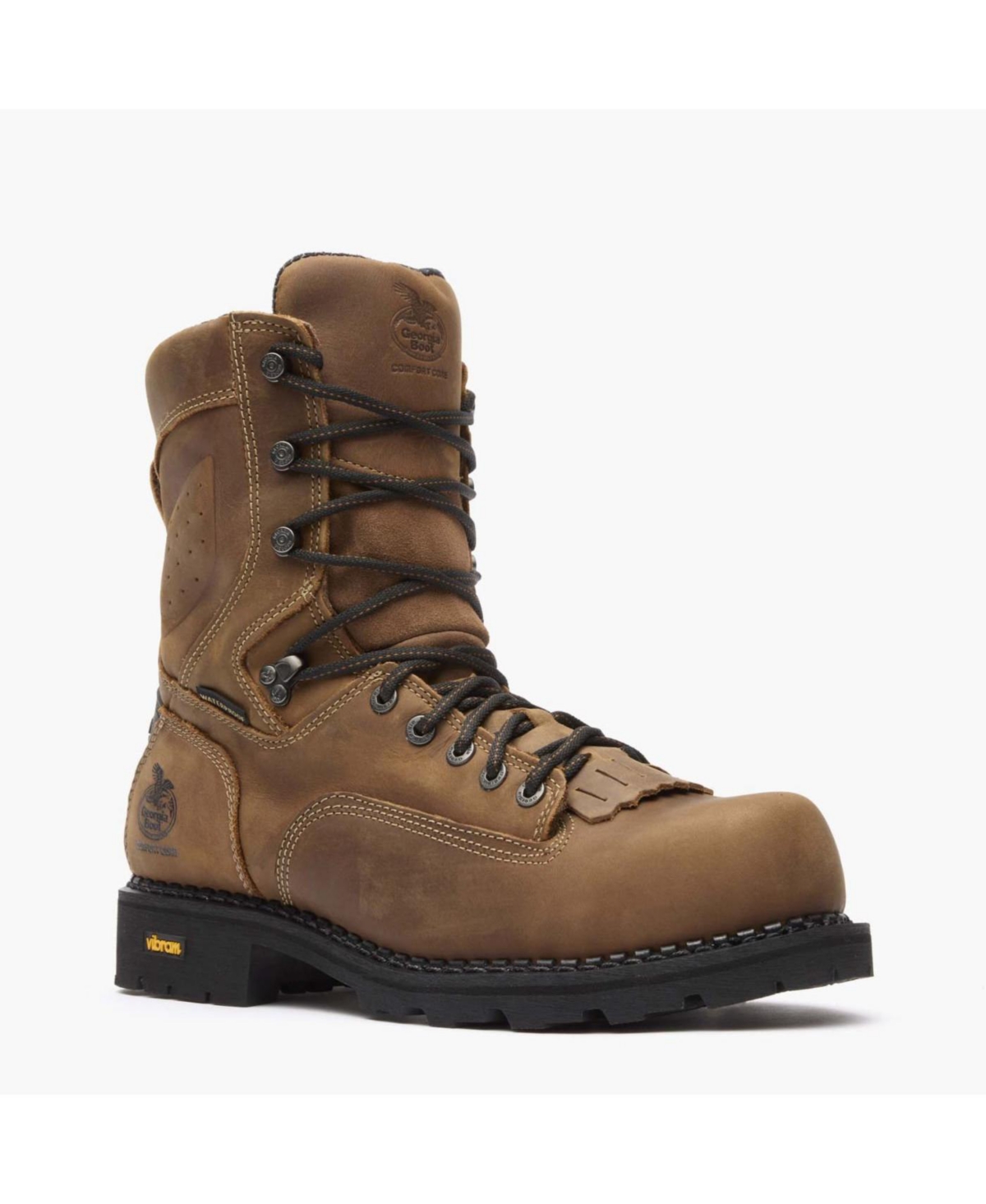 Men's Comfort Core Composite Toe Waterproof Logger Work Boot - Medium Brown