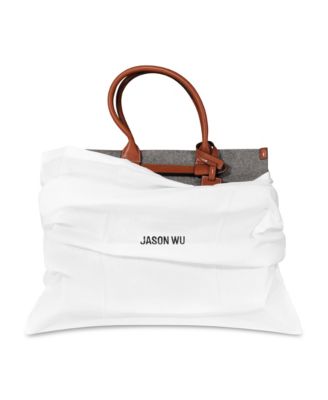 Structured Grey Felt Tote