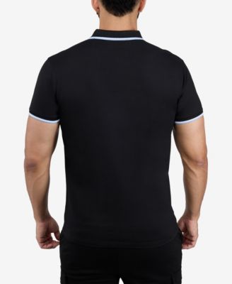 XRAY Men's Short Sleeve Texture Rib Polo