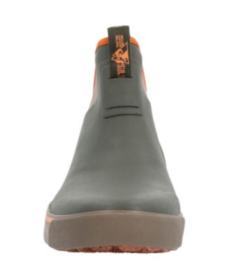 Men's Dry-Strike Waterproof Green & Orange Deck Boot