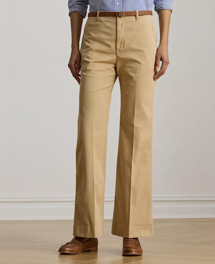 Women's Stretch Cotton Chino Flare Pants