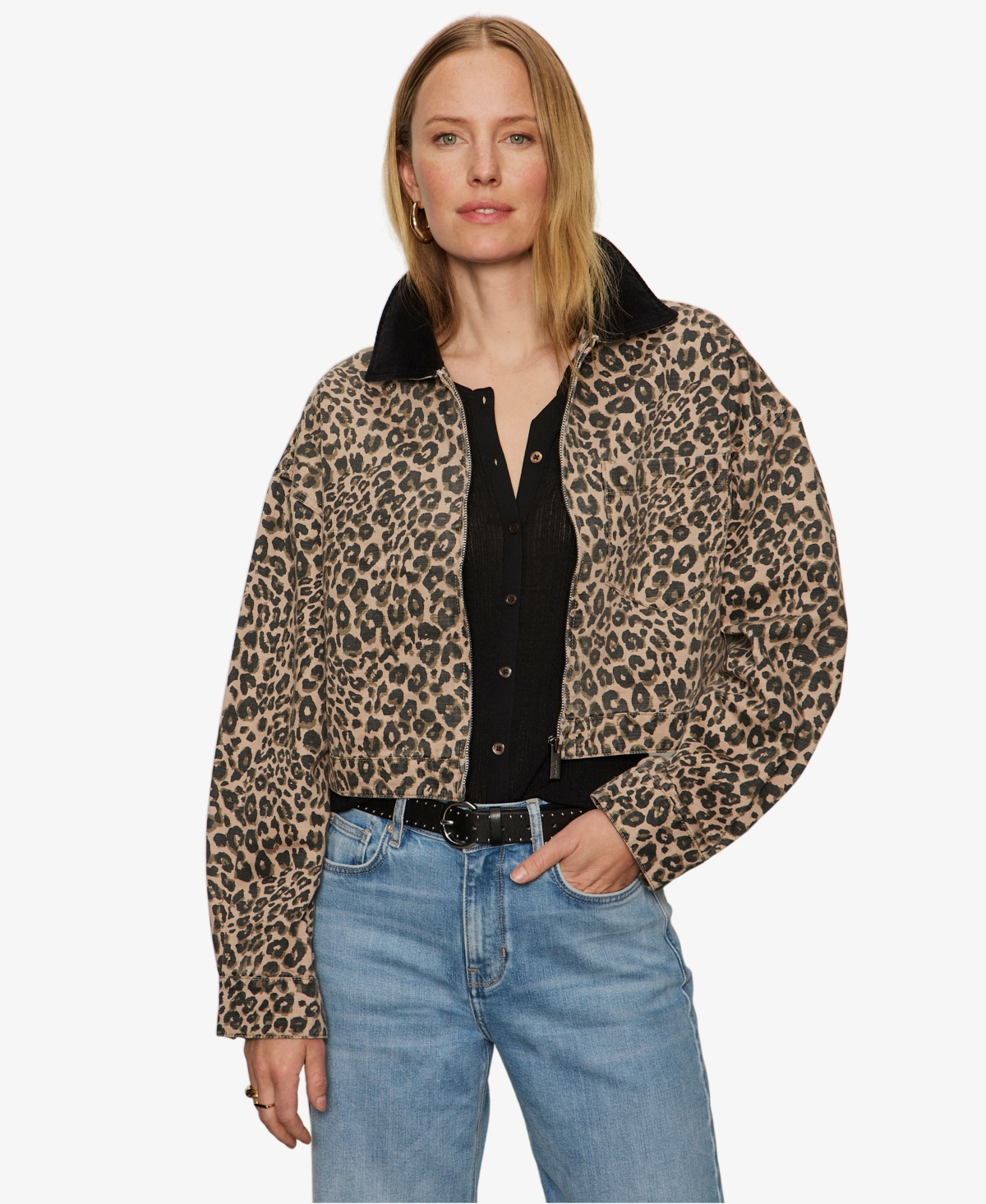 Women's Cropped Barn Jacket - French Kitty