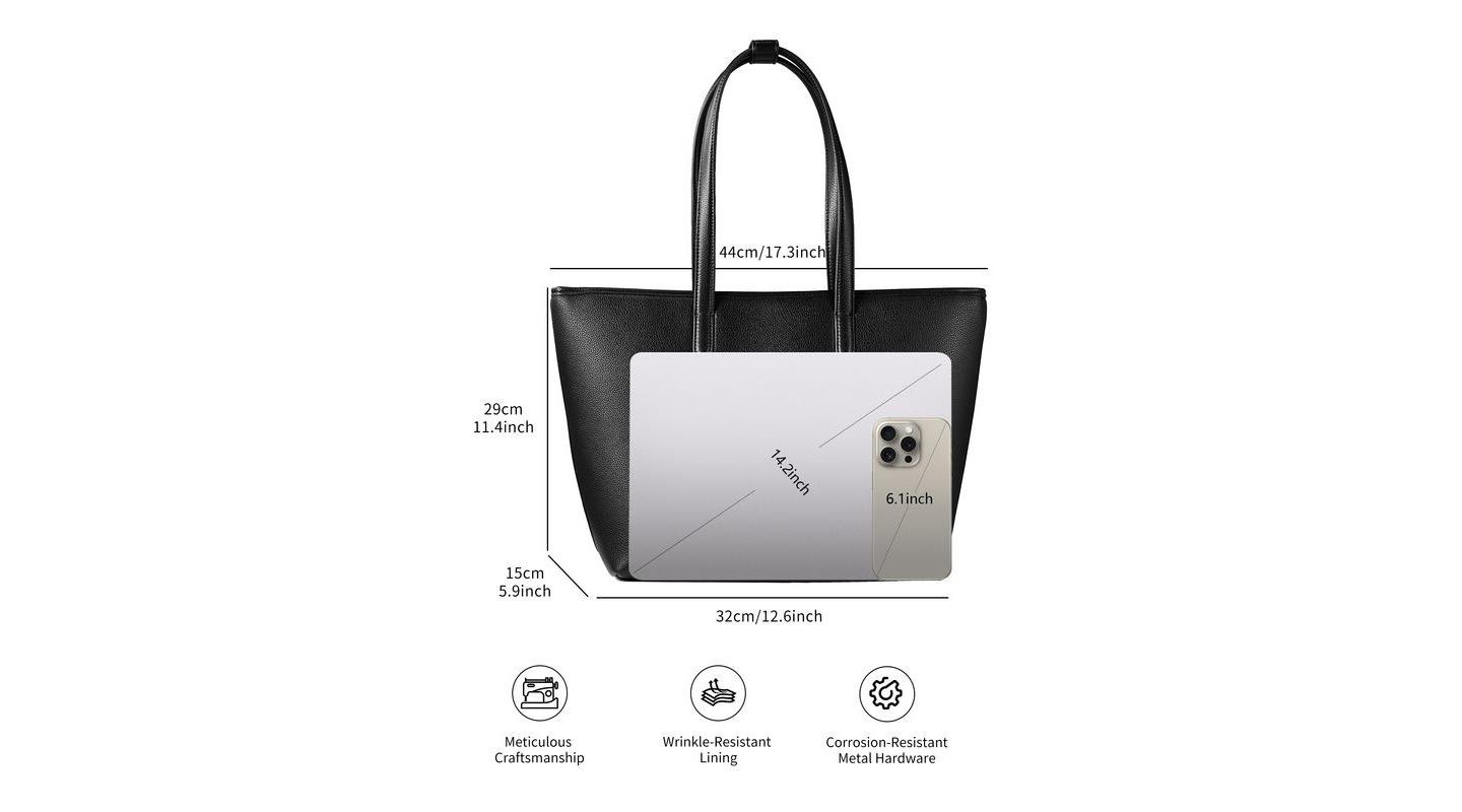 Женская сумка Victoria Hyde London Tote Large Capacity Shopper Yoana Victoria Hyde, цвет: Чёрный — фото 6