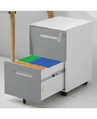 Mobile Locking File Metal Cabinet with 5 Wheels