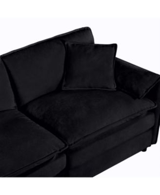 Oversized Upholstered Reclining Chair with Ottoman