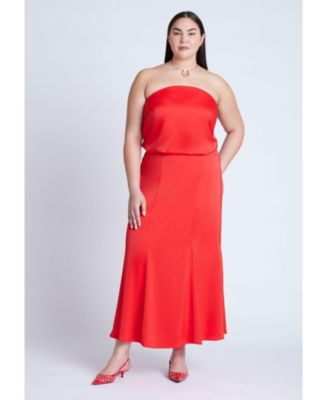 Women's Maxi Satin Skirt