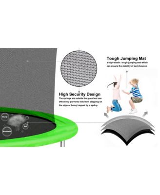 16FT Trampoline with Safety Enclosure Net, Basketball Hoop and Ladder, Large-Scale Trampoline for Kids/Adluts Family Jumping Outdoor Workout