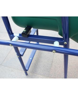 Heavy Duty A-Frame Metal Swing Set with Slide, 2 Weather-Resistant Seats, Easy Assembly, Perfect for Kids Ages 3-8