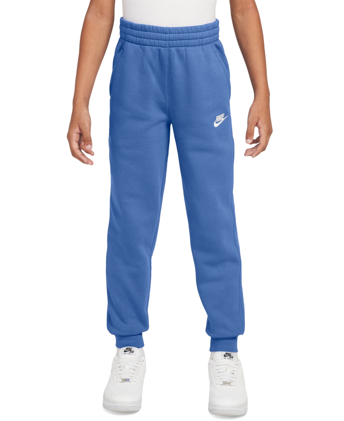 Nike Big Kids Club Fleece Jogger Pants In Blue