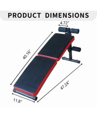 Multi-Position Adjustable Utility Bench for Home Gym Weightlifting and Strength Training, Sit-up Chair Collapsible Design