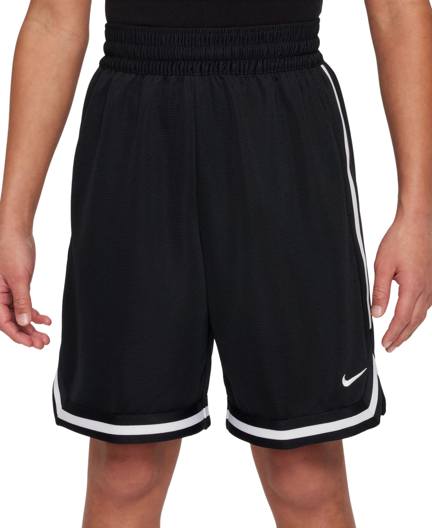 Шорты Nike Dri-FIT DNA Basketball Shorts для мальчиков, цвет: Чёрный / Белый — фото 3