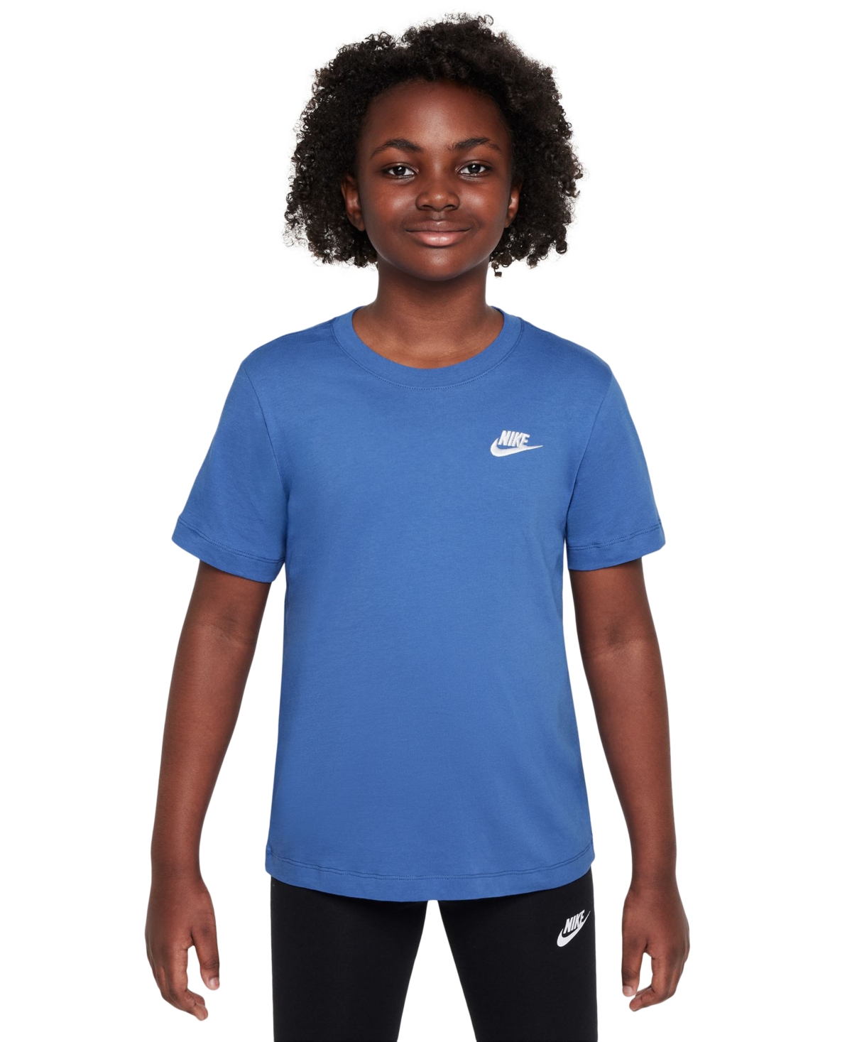 Nike Sportswear Big Kids' T-shirt In Blue