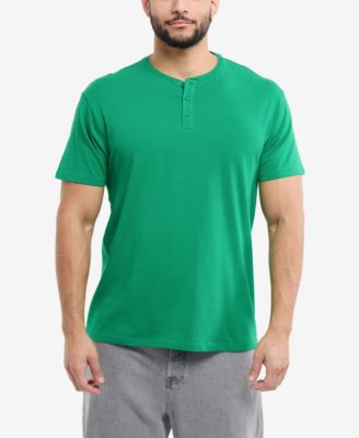 Big & Tall Basic Henley Neck Short Sleeve T-Shirt