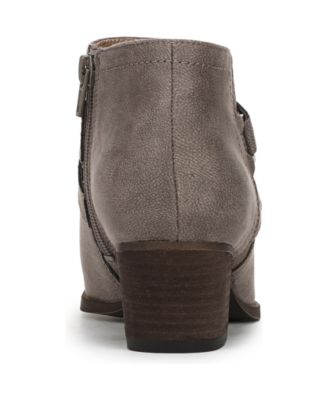 Women's Bryce Zip Round Toe Block Heel Short Boots