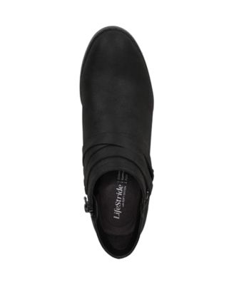 Women's Bryce Zip Round Toe Block Heel Short Boots