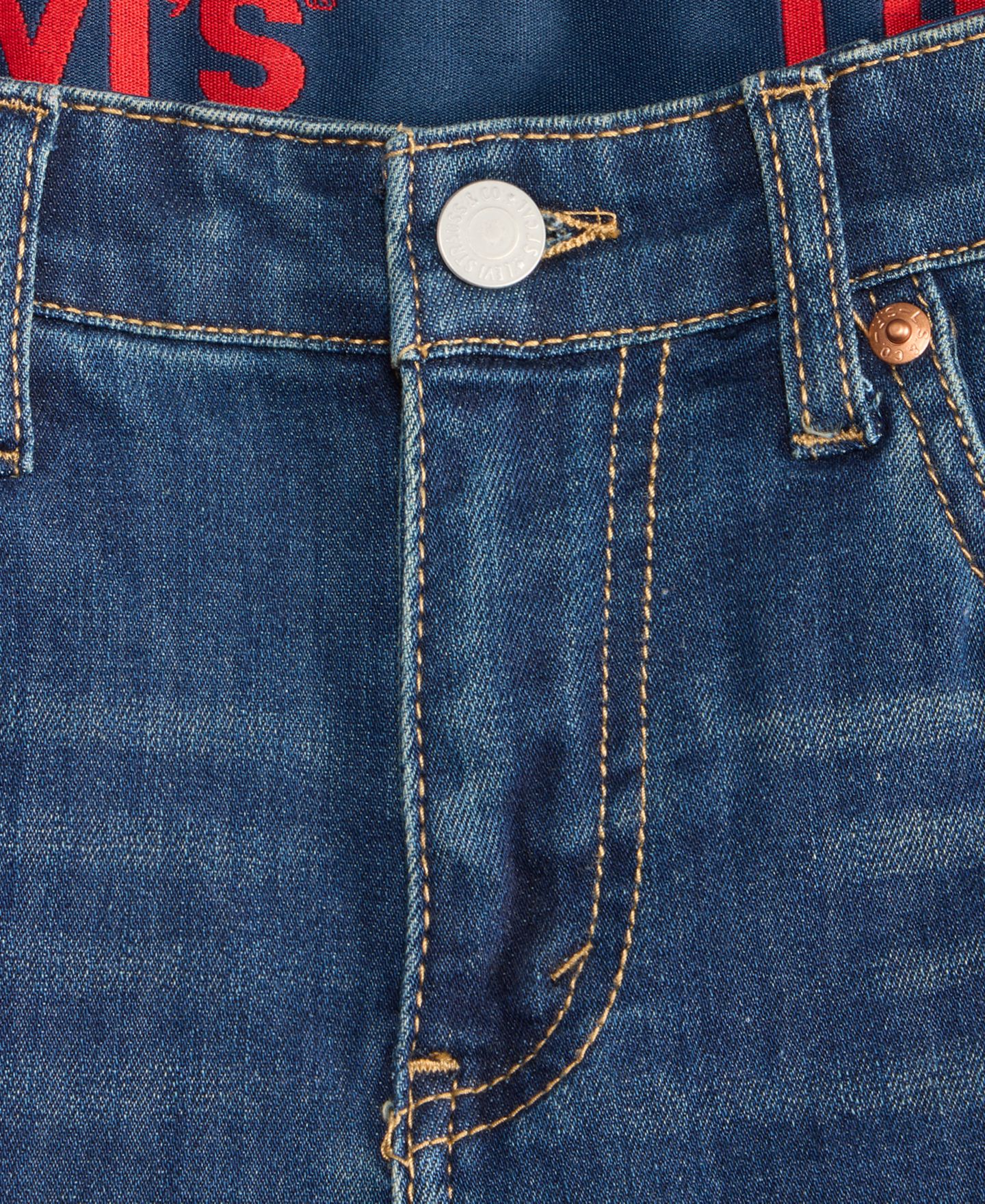 Шорты Levi's Slim-Fit 5-Pocket Performance для мальчиков, цвет: Highlands — фото 4