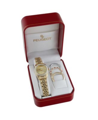 Women Watch Gift set with Interchangeable Bezels
