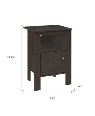 Nightstand with Cabinet Storage for Bedroom Organization and Bedside Use