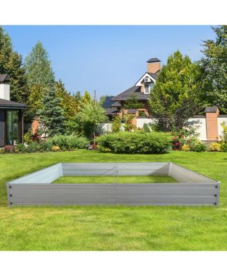 Metal Garden Bed Planter Box (2-Pack) - Grey