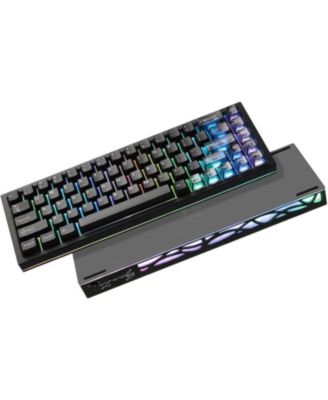 AL65 Wireless Mechanical Keyboard, Full Aluminum CNC,Support QMK/VIA Software Gasket Structure,60% Hot Swappable with RGB Backlit BT/2.4G/USB-C for Mac/Windows(Milk V2 Linear)