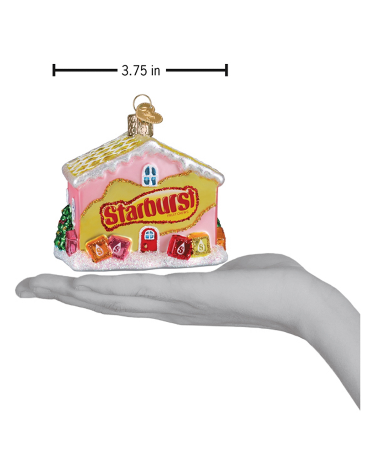 Old World Christmas 3" Cottage Starburst Ornament In Multi