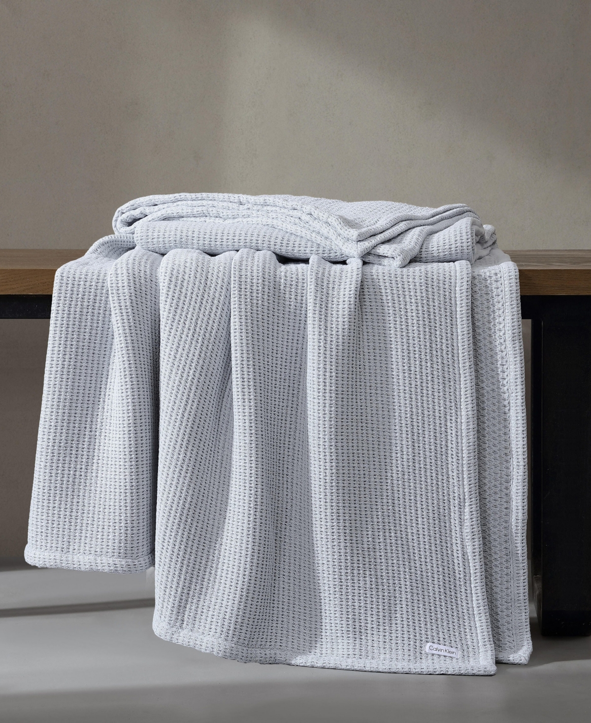 Calvin Klein Honeycomb Cotton Woven Blanket