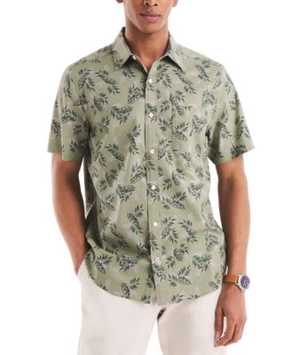 Nautica - Men's Leaf-Pattern Shirt