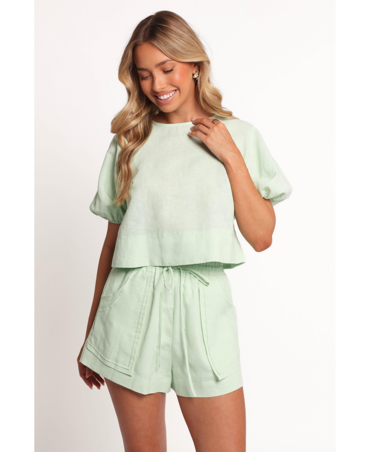 Women's Chelsey Linen Set - Sage