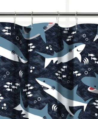 Sharks Shower Curtain, 72" x 72"