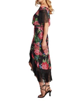 Women's Kaiser Floral Fringe Midi Dress