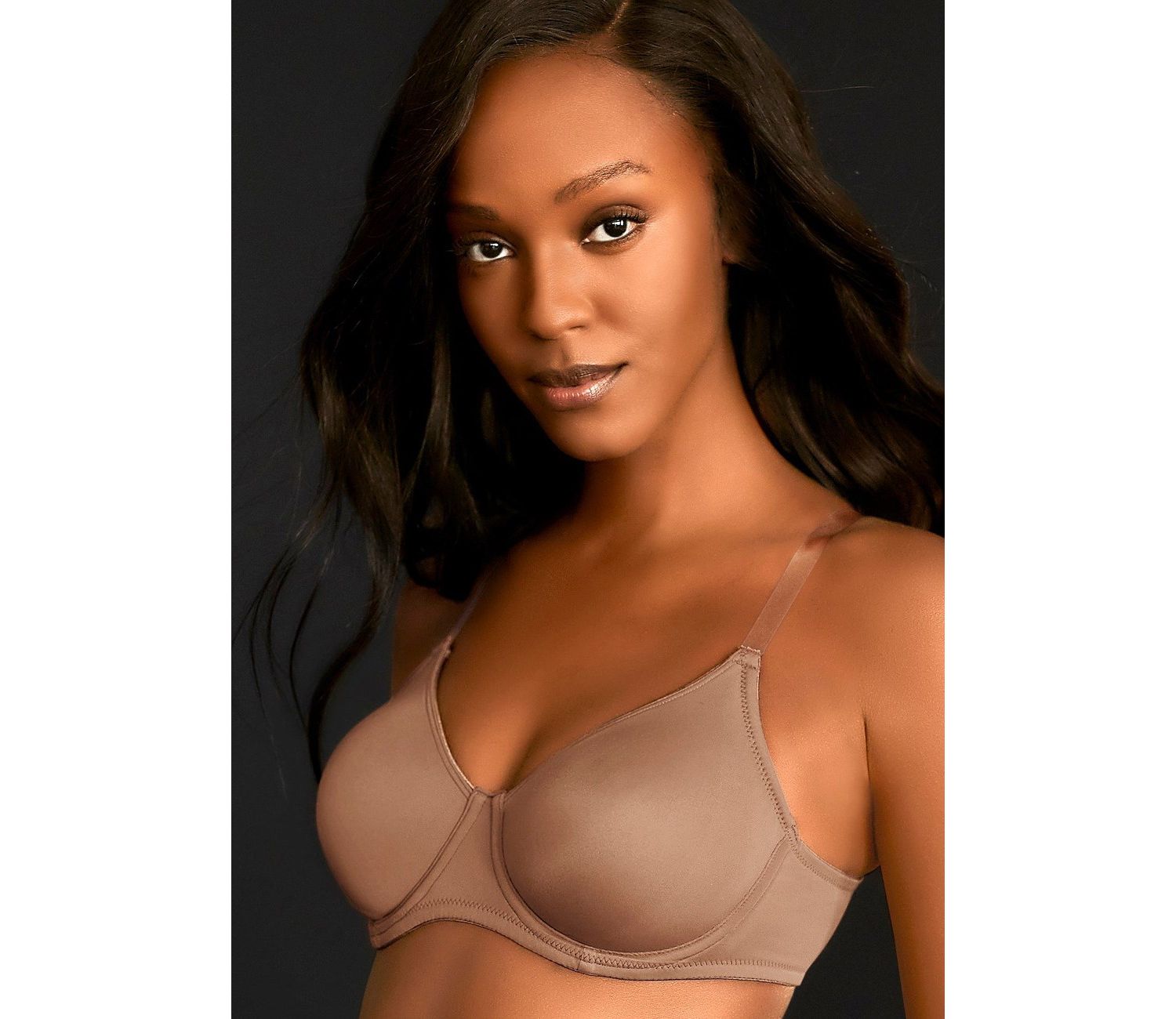 Women's Clear Strap Underwire Non-Padded T-Shirt Bra