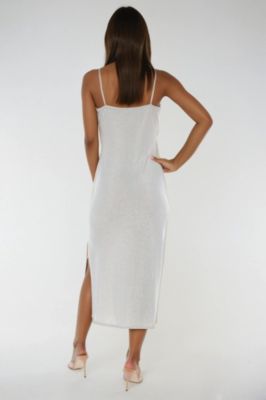 Women's Milan Metallic Bodycon Maxi Dress