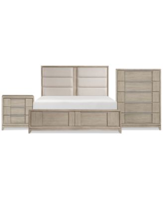 Furniture - Kaci 3-Pc. Set (Queen Storage Bed, Chest & Nightstand)