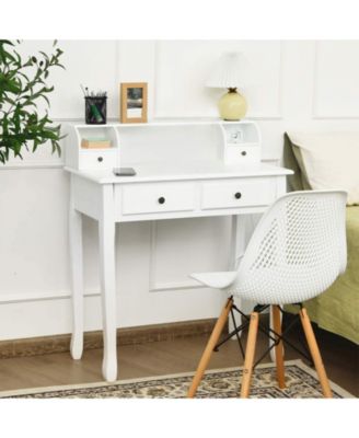 Removable Floating Organizer 2-Tier Mission Home Computer Vanity Desk