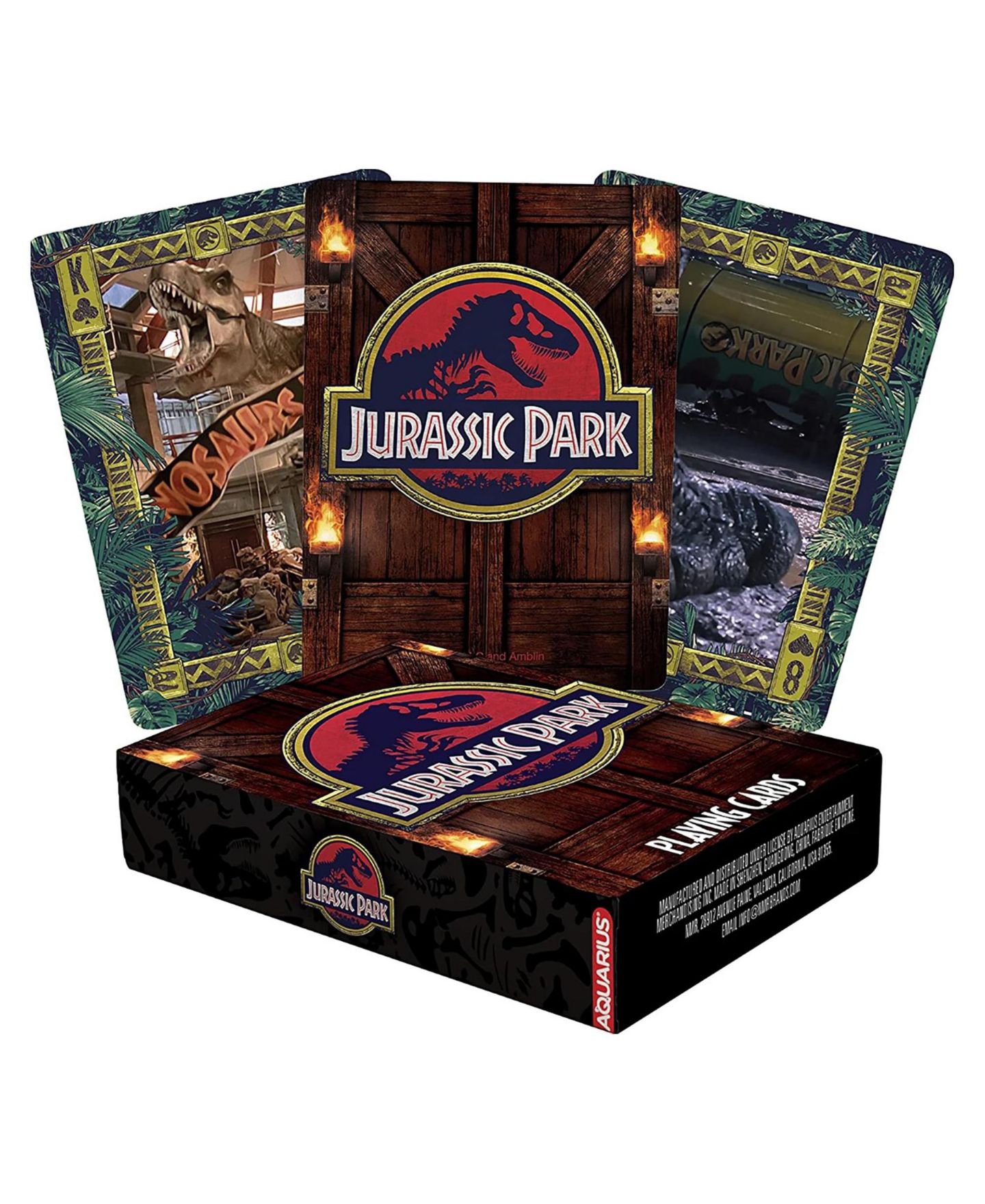Детские игрушки NMR Distribution Jurassic Park Playing Cards, 54 Cards, Ages 3+ — фото 1