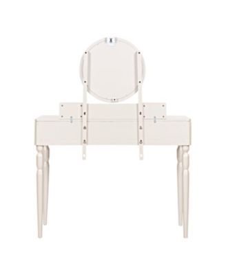 Vanity Desk Set with Mirror & Stool