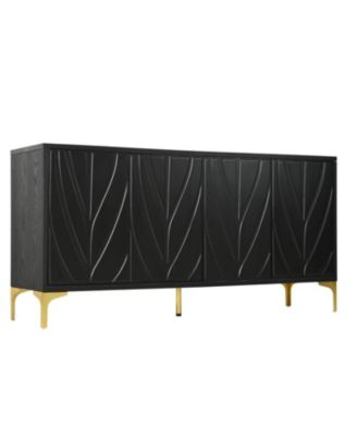 Modern Black Sideboard Buffet Cabinet - 60"