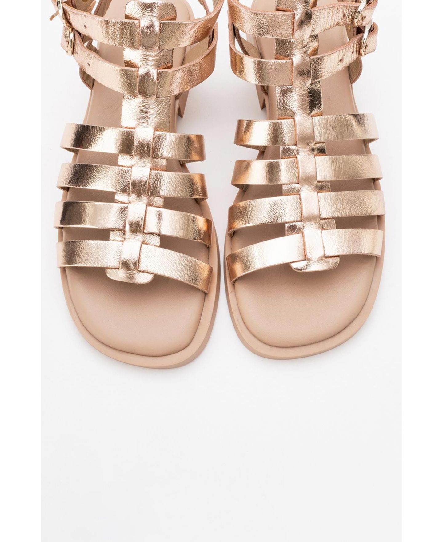 Женские сандалии Forever & Always Shoes Frade Leather (Women), цвет: Золотой кожаный — фото 5